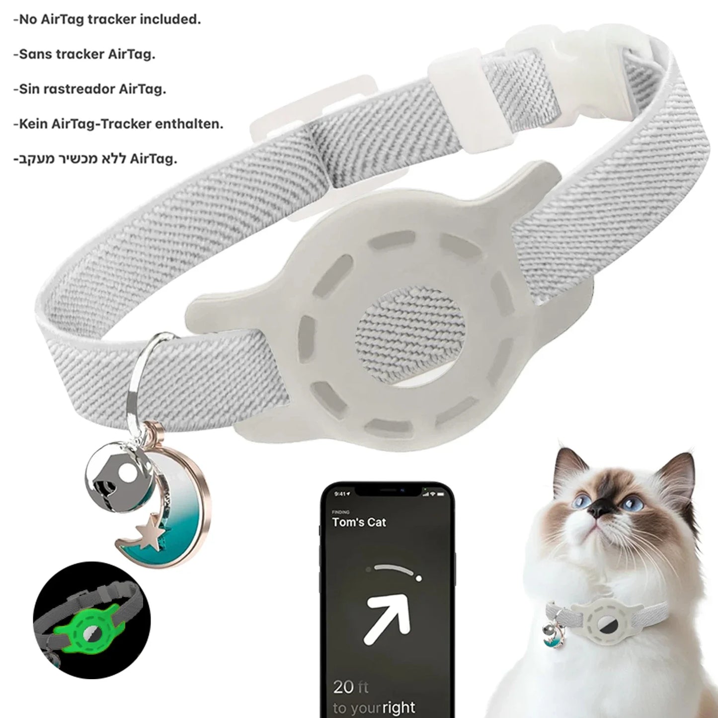 Adjustable Elastic Nylon Dog & Cat Collar with Bell