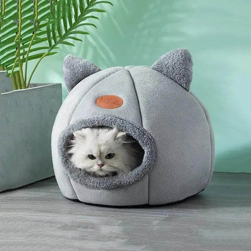 Cat Head Shape Warm Cat House