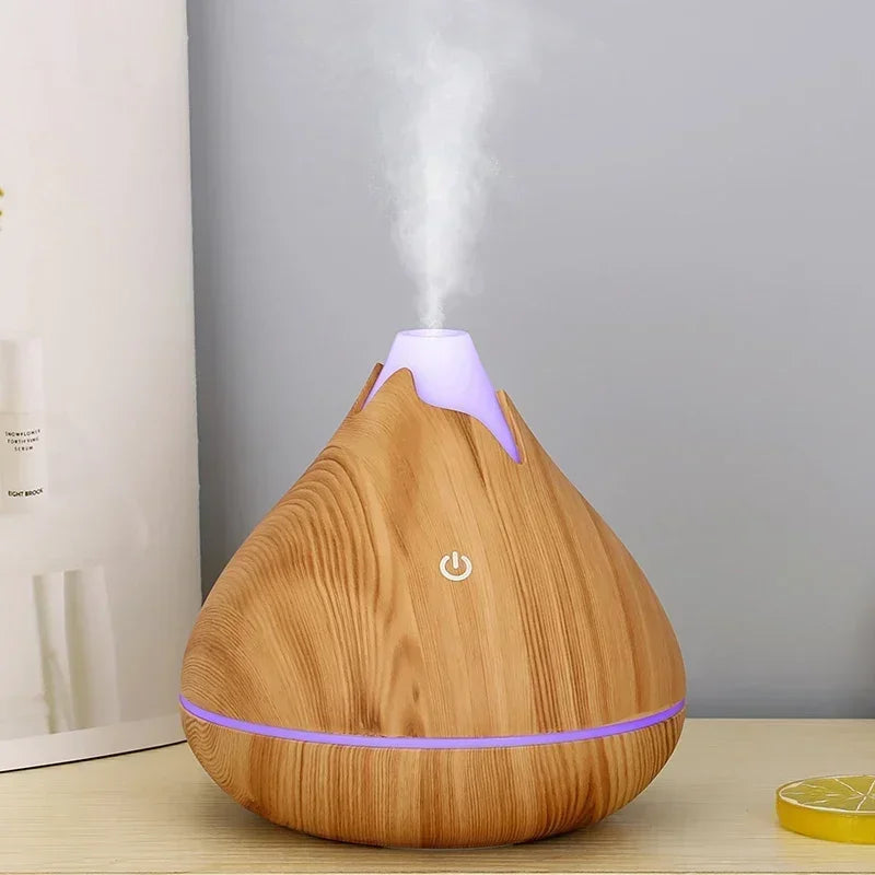 350ML Wood Grain Aromatherapy Essential Oil Diffuser