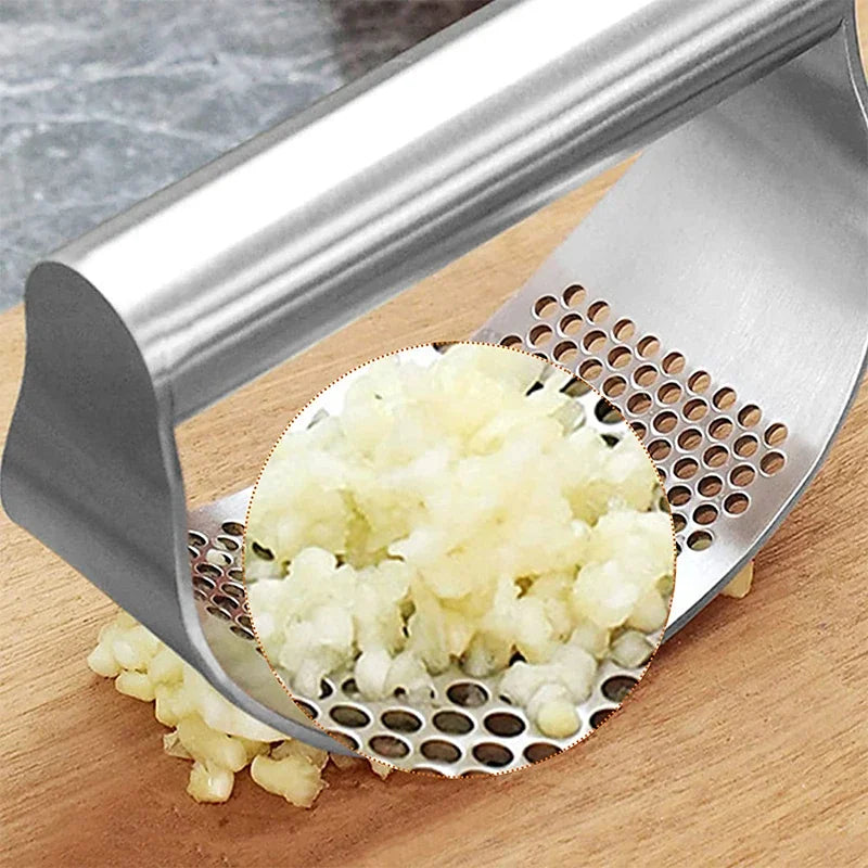 Manual Upgraded Stainless Steel Garlic Press
