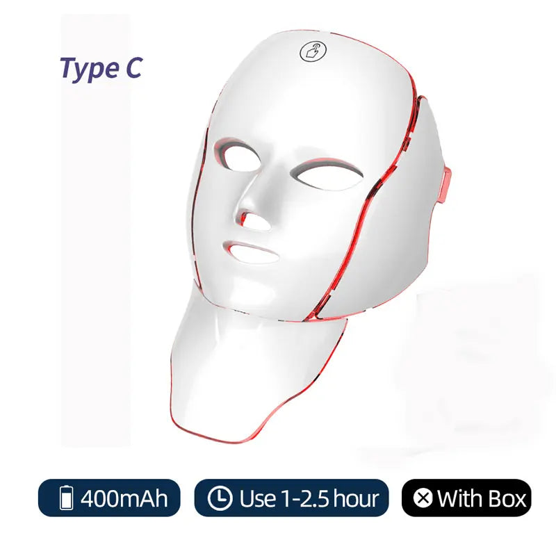7-Color LED Photon Face & Neck Mask