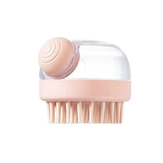 Pet Bath Brush with Shampoo Dispenser