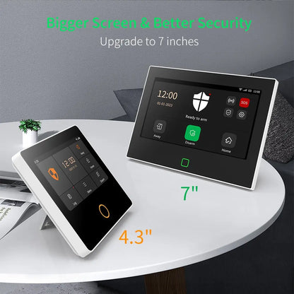 7" Wireless WiFi & 4G Home Alarm System