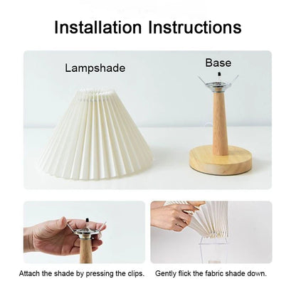 Nordic Pleated Foldable Table Lamp