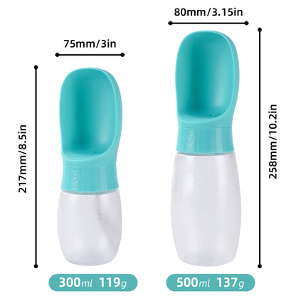 500ml Portable Dog Water Bottle with Drinking Bowl
