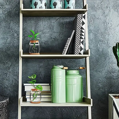 Modern Glass Vase with Wood Lid Base