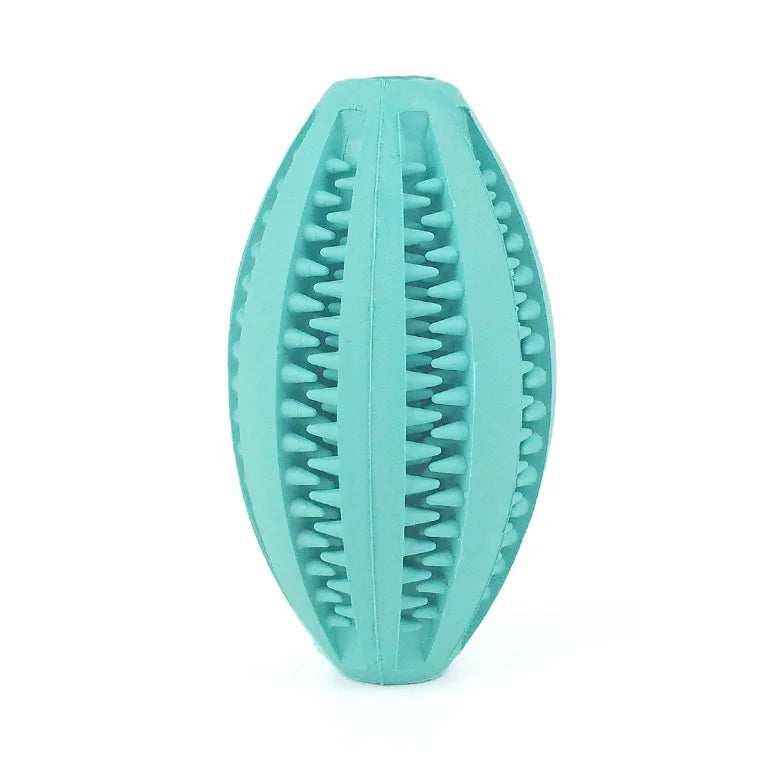 Natural Rubber Teeth Cleaning & Interactive Bouncy Dog Toy