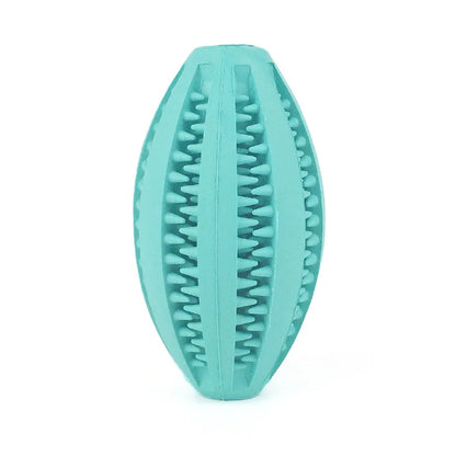 Natural Rubber Teeth Cleaning & Interactive Bouncy Dog Toy