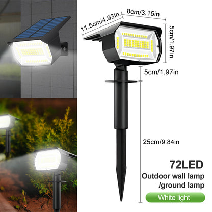 Outdoor IP65 Waterproof 72/68 LED Solar Landscape Lights