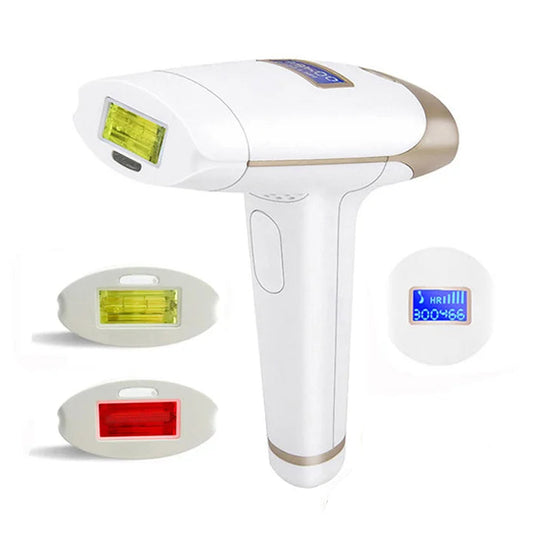 2-in-1 IPL Laser Hair Removal Device with Replaceable Lamp