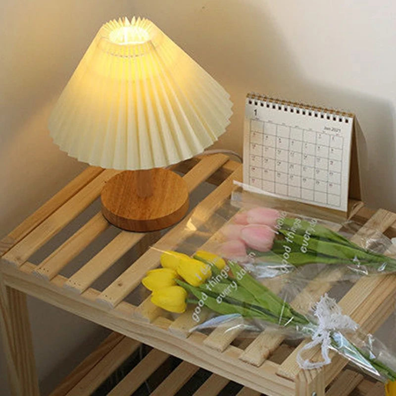 Nordic Pleated Foldable Table Lamp