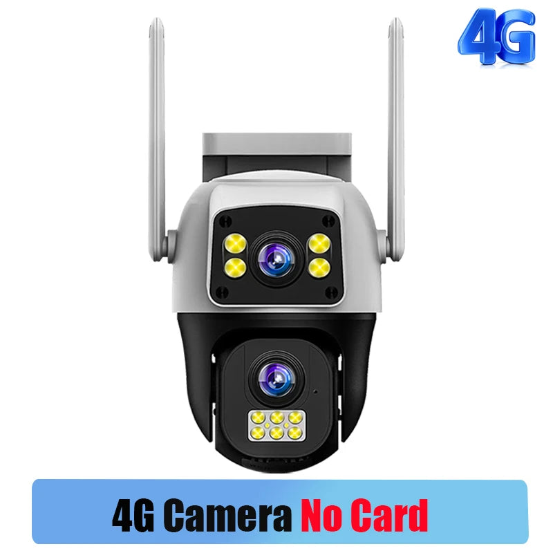 Dual-Lens Dual-Screen WiFi Outdoor PTZ IP Security Camera