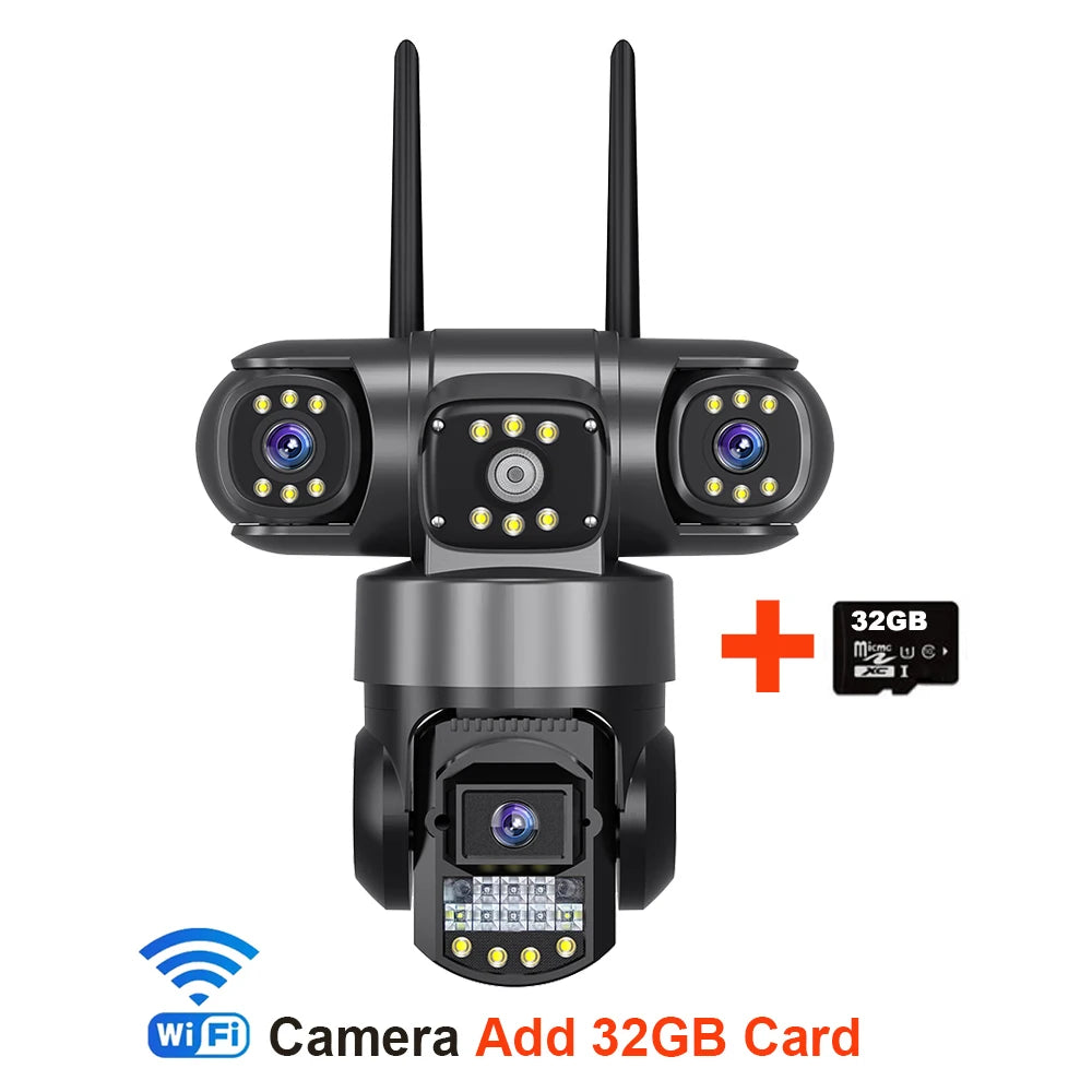12MP 6K Outdoor Triple-Lens Security Camera