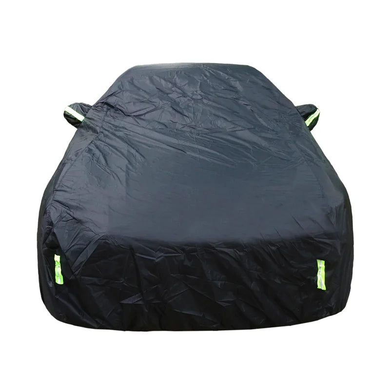 Black Exterior Auto Sunshade & Dustproof Protection Cover