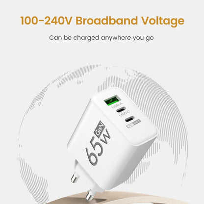 65W GaN Fast Charging Adapter