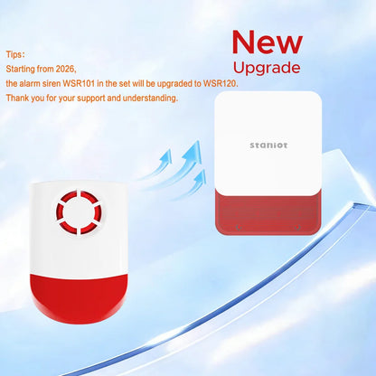 7" Wireless WiFi & 4G Home Alarm System