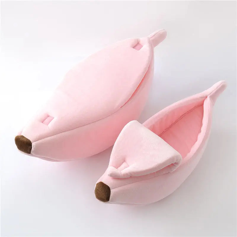 Cute & Cozy Pet House Banana Cat Bed