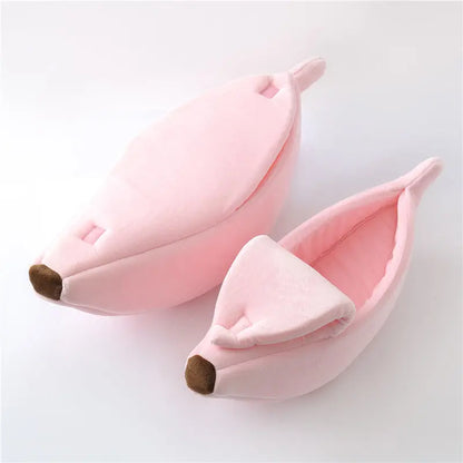 Cute & Cozy Pet House Banana Cat Bed