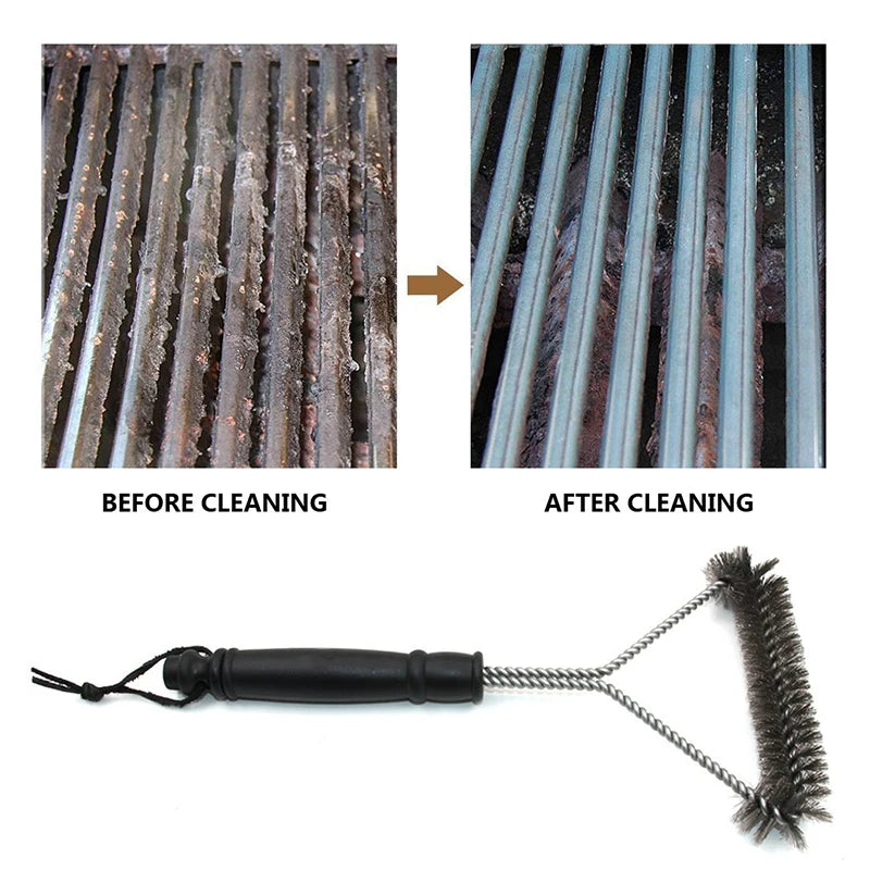 Stainless Steel Bristles BBQ Cleaning Tool