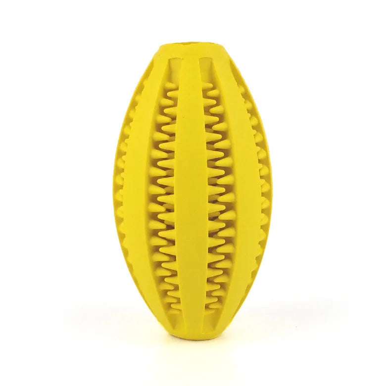 Natural Rubber Teeth Cleaning & Interactive Bouncy Dog Toy
