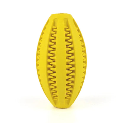 Natural Rubber Teeth Cleaning & Interactive Bouncy Dog Toy