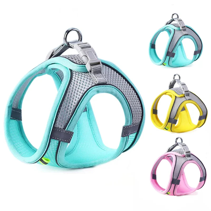 Reflective Adjustable Pet Harness & Leash Set