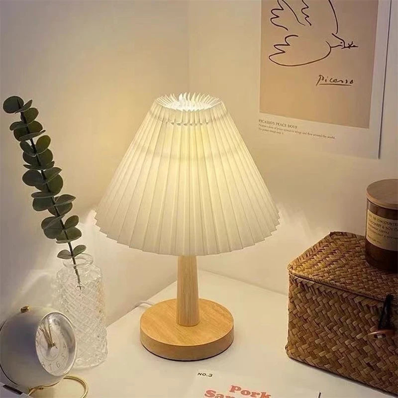 Nordic Pleated Foldable Table Lamp