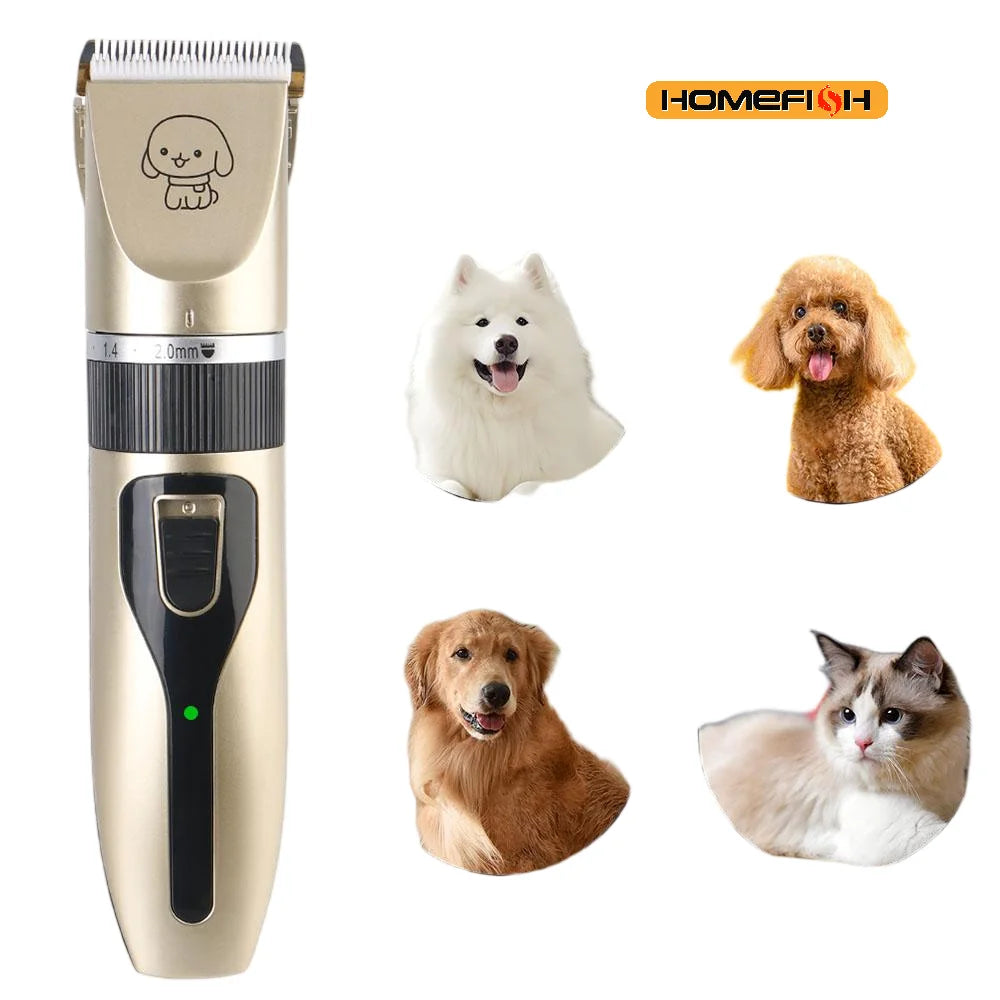Pet Hair Clipper & Trimmer Electric Grooming Kit