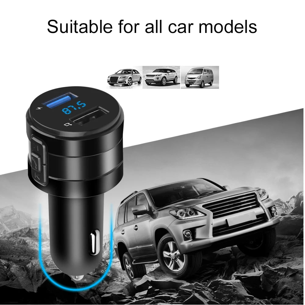 3.1A Bluetooth FM Transmitter Charging Car Kit