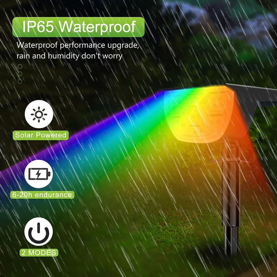 Outdoor IP65 Waterproof 72/68 LED Solar Landscape Lights