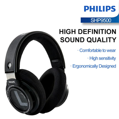 Philips SHP9500 Head-Mounted Wired Headphones
