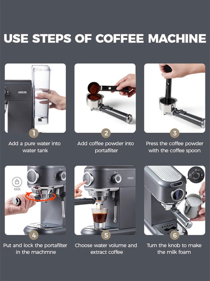 Semi-Automatic Espresso & Cappuccino Machine