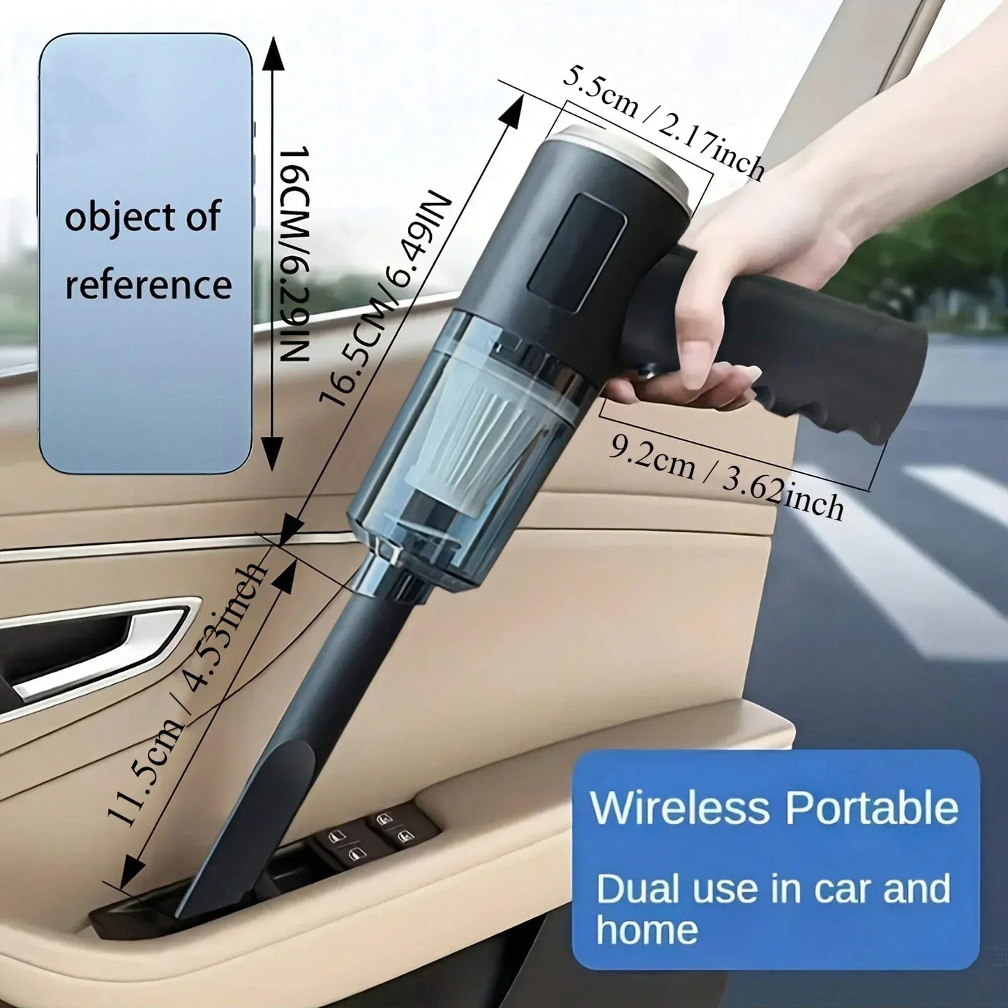 Portable 120W Wireless Handheld Vacuum Cleaner