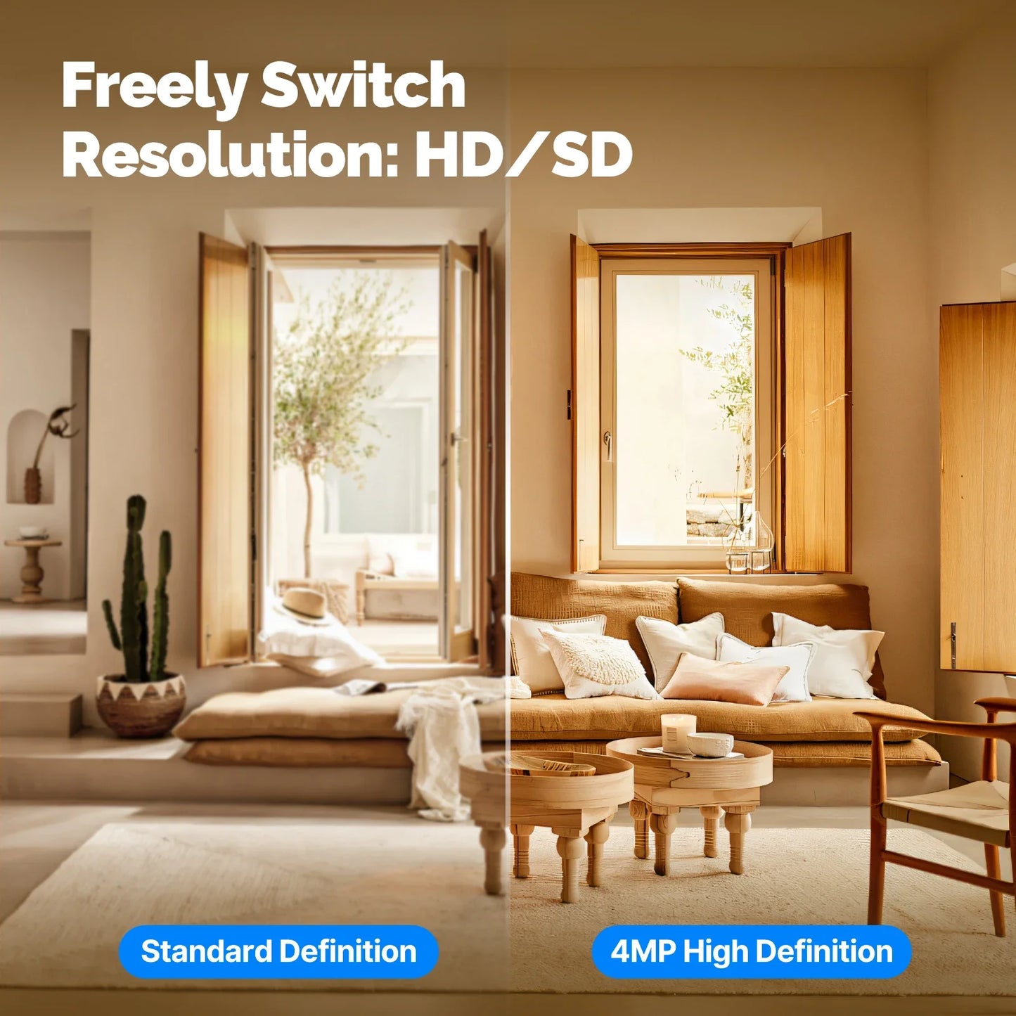 4MP WiFi Indoor Pan/Tilt Smart Security Camera