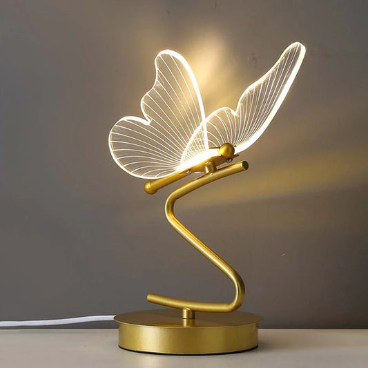 LED Butterfly Nordic Desk Light with Switch Button
