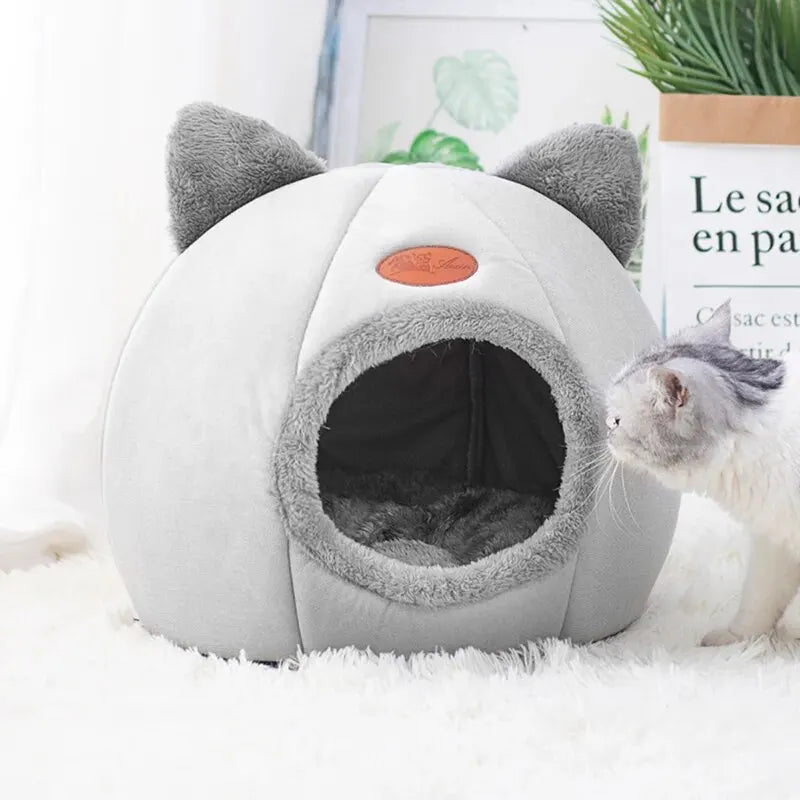 Cat Head Shape Warm Cat House