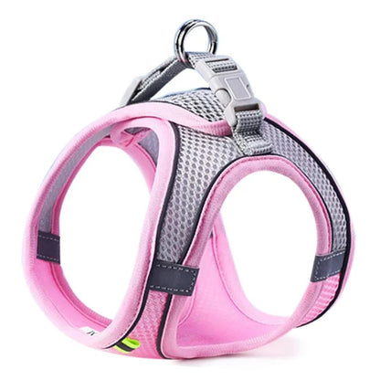 Reflective Adjustable Pet Harness & Leash Set