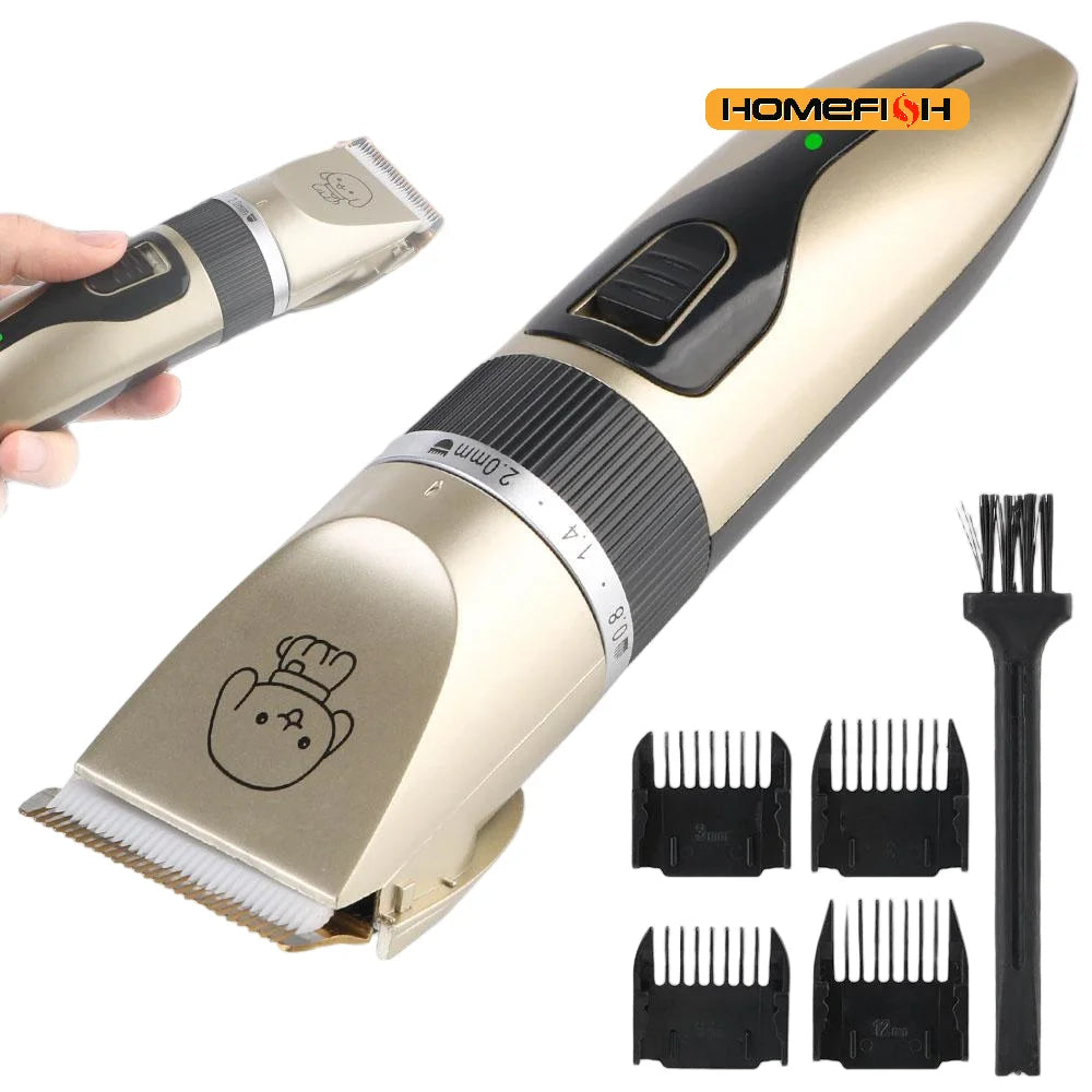 Pet Hair Clipper & Trimmer Electric Grooming Kit