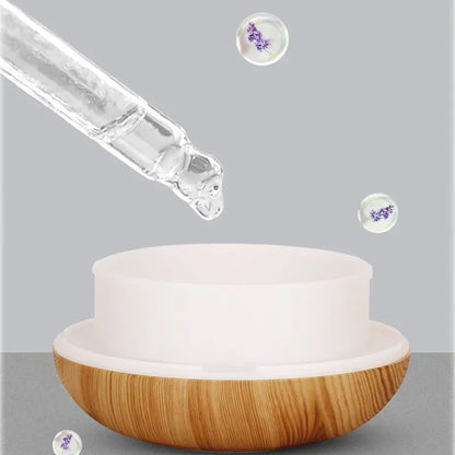350ML Wood Grain Aromatherapy Essential Oil Diffuser