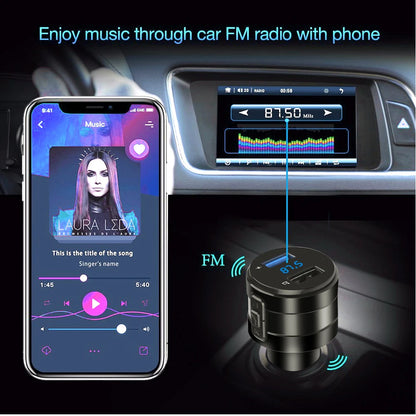 3.1A Bluetooth FM Transmitter Charging Car Kit