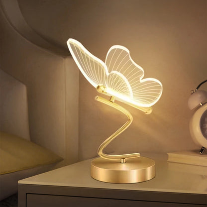 LED Butterfly Nordic Desk Light with Switch Button