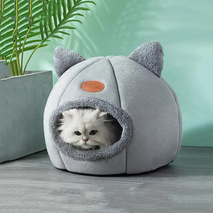 Cat Head Shape Warm Cat House