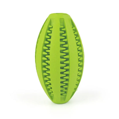 Natural Rubber Teeth Cleaning & Interactive Bouncy Dog Toy