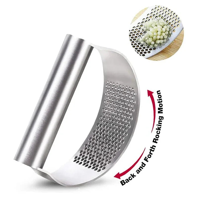 Manual Upgraded Stainless Steel Garlic Press