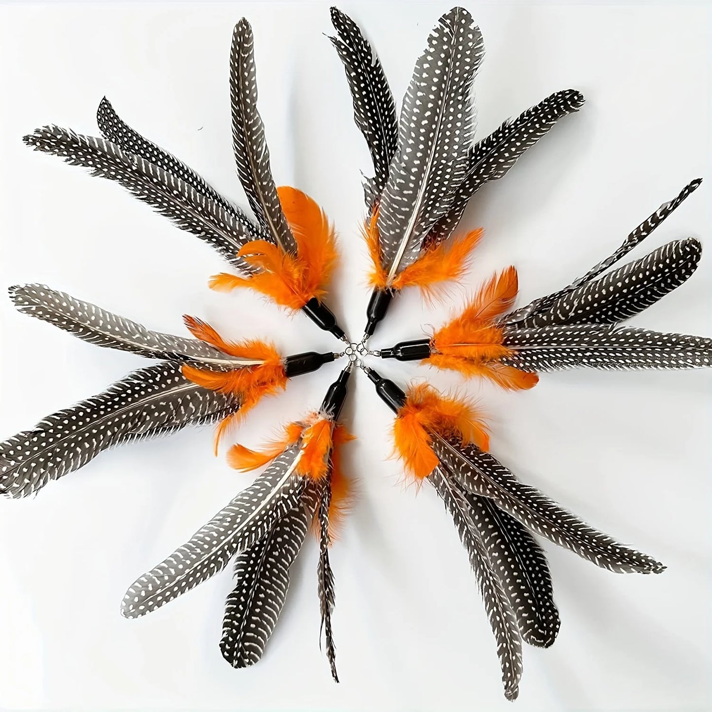 6 PCS Cat Toy Feather Refills