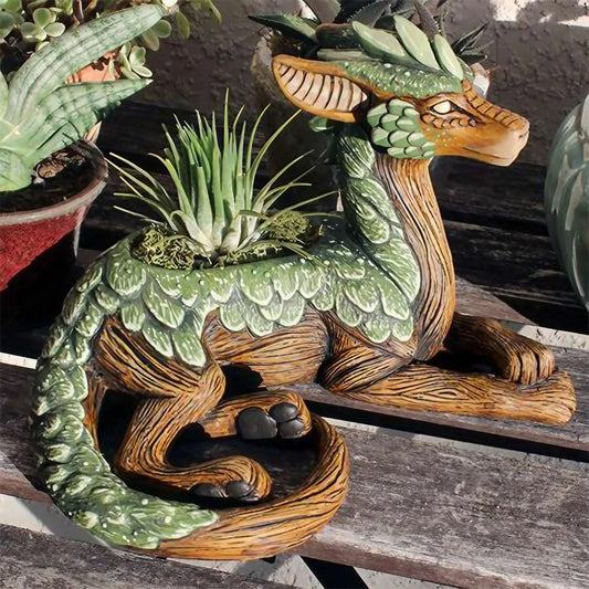 Creative Dragon Tree Planter for Outdoor