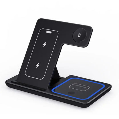 30W 3 In 1 Magnetic Wireless Charger Stand