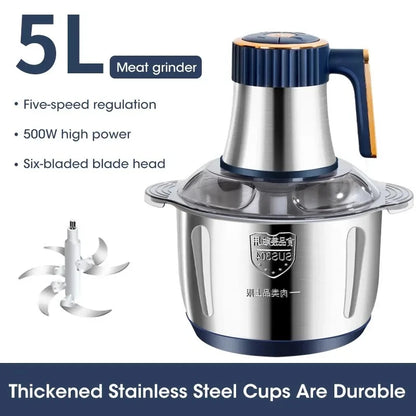5L Electric Meat Grinder & Food Processor