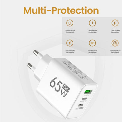 65W GaN Fast Charging Adapter