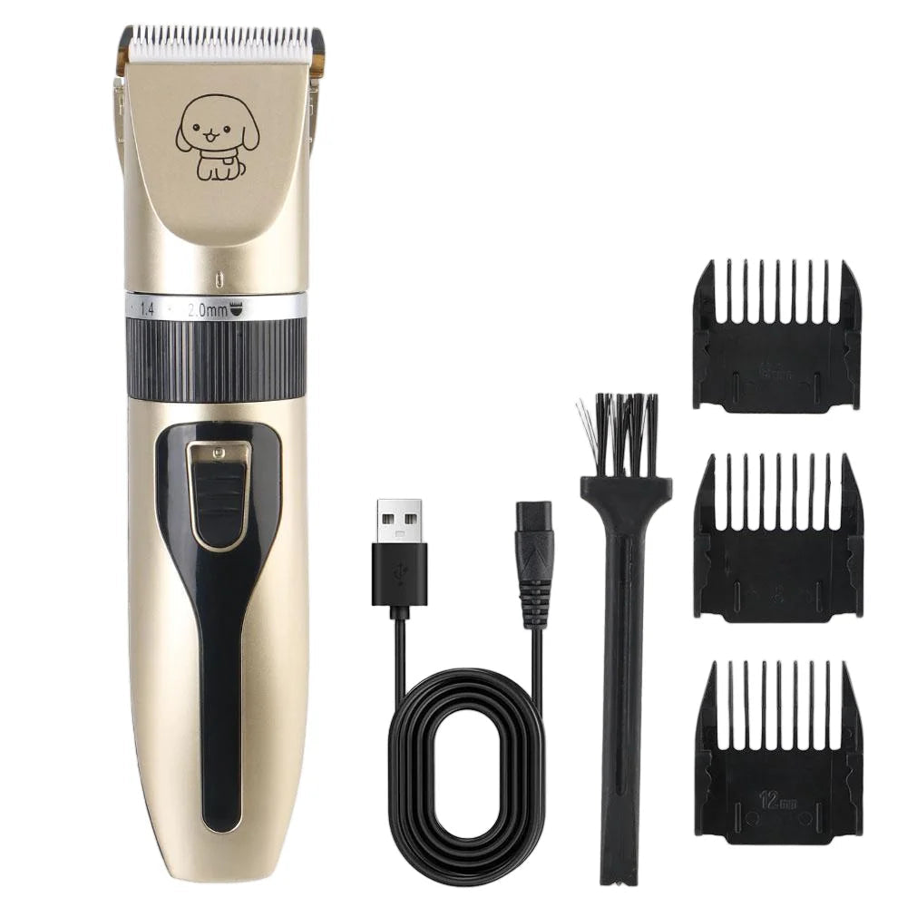 Pet Hair Clipper & Trimmer Electric Grooming Kit